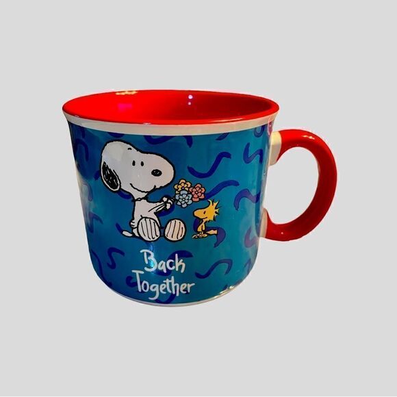 ✨NWT✨ Peanuts Snoopy & Woodstock BACK TOGETHER Large Ceramic Mug - Picture 1 of 4